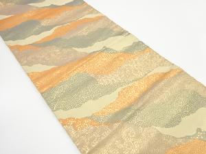 アンティーク　道長取りに古典柄織り出し袋帯（材料）